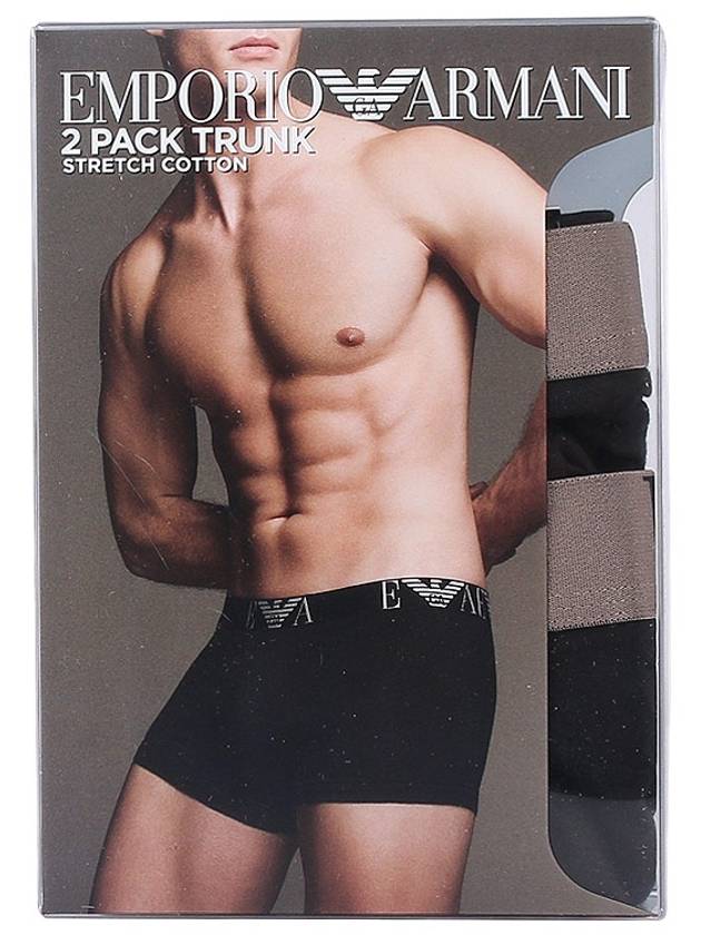 Bold Logo Briefs 2 Pack Black - EMPORIO ARMANI - 11