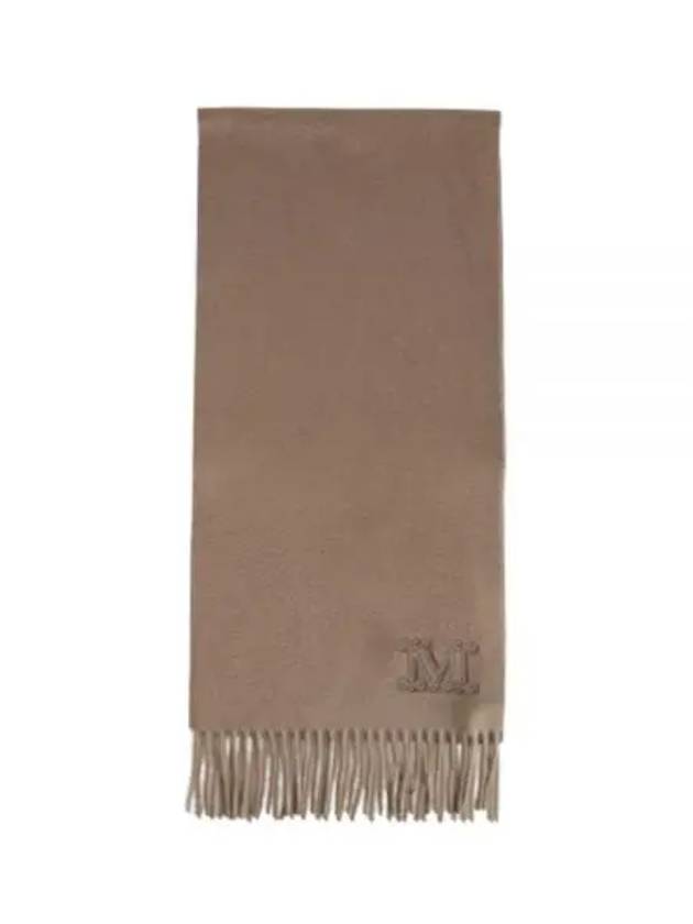 Wsdalia Logo Fringe Cashmere Muffler Camel - MAX MARA - BALAAN 2