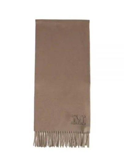 Wsdalia Logo Fringe Cashmere Muffler Camel - MAX MARA - BALAAN 2