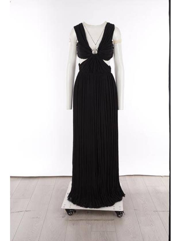 23 ss long evening dress in pleated silk CHC23SRO31003 001 B0230270331 - CHLOE - BALAAN 2