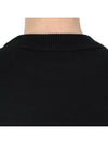 Big Heart Logo Wool Knit Top Black - AMI - BALAAN 9