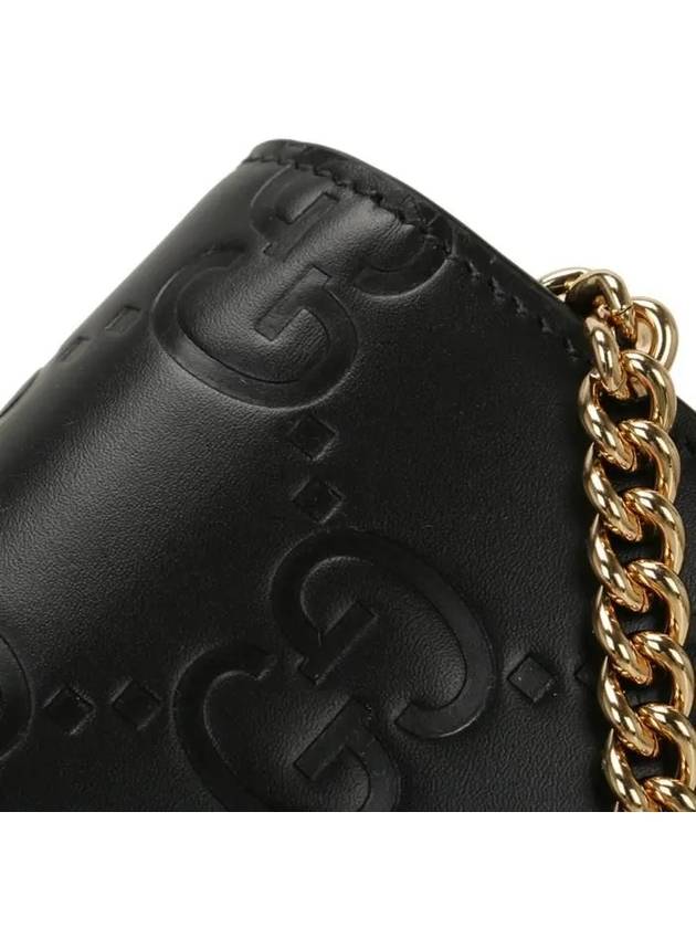 GG Chain Shoulder Bag Black - GUCCI - BALAAN 9