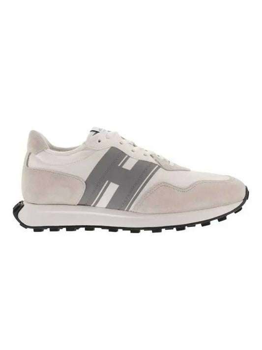 H601 Logo Low Top Sneakers White Gray - HOGAN - BALAAN.