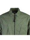 Taylon L Zipped Long Sleeve Shirt Green - CP COMPANY - BALAAN 5