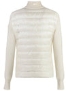 Women s Logo Patch Knit Padding Cream 9B00014M1131030 - MONCLER - BALAAN 2