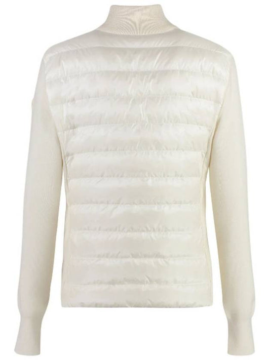 Women s Logo Patch Knit Padding Cream 9B00014M1131030 - MONCLER - BALAAN 2