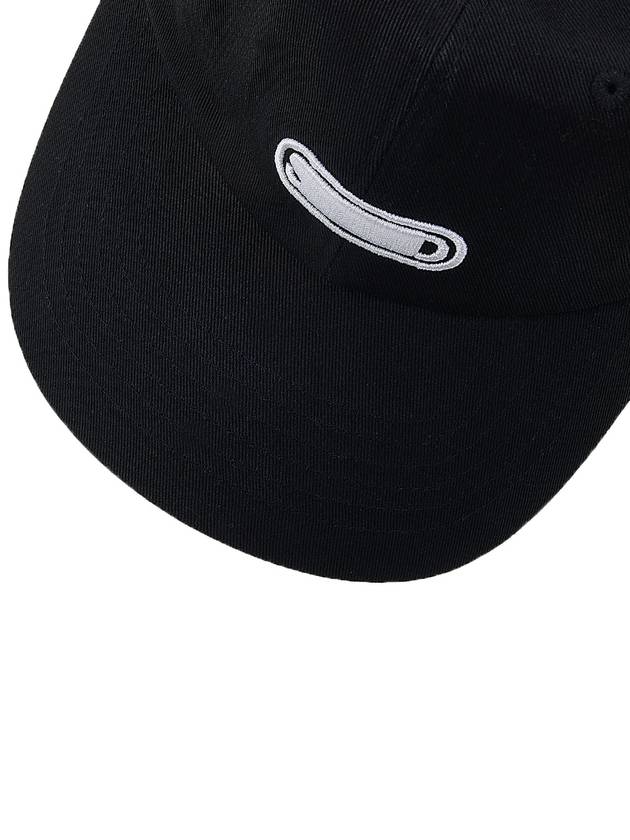 Men's Cotton Logo Ball Cap Black - SOLID HOMME - BALAAN 8