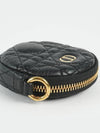 Caro Supple Cannage Leather Coin Purse Black - DIOR - BALAAN 5