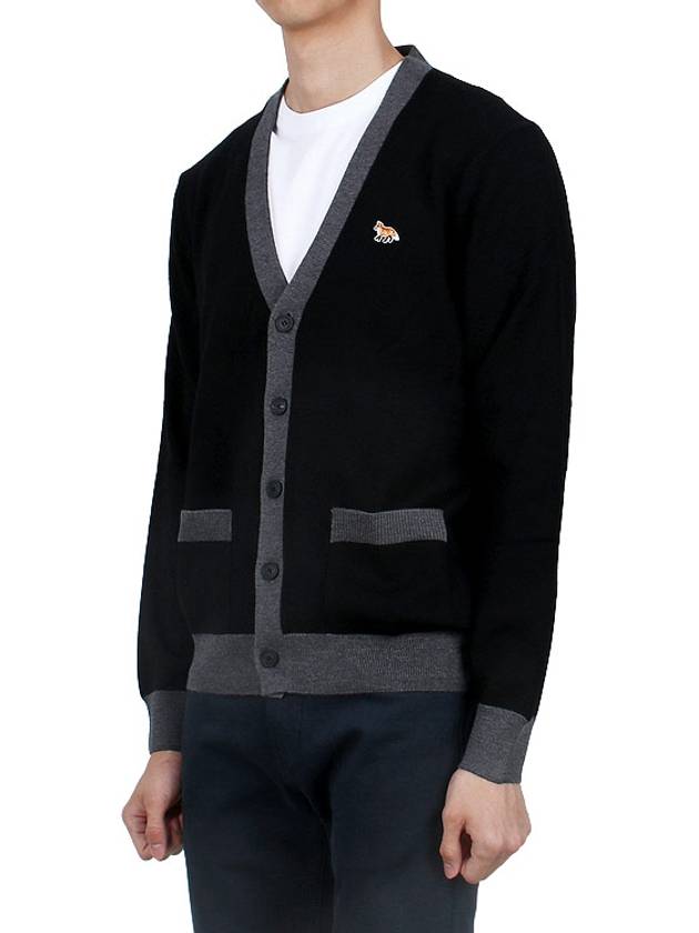 Baby Fox Patch Regular Cardigan Black - MAISON KITSUNE - BALAAN 5