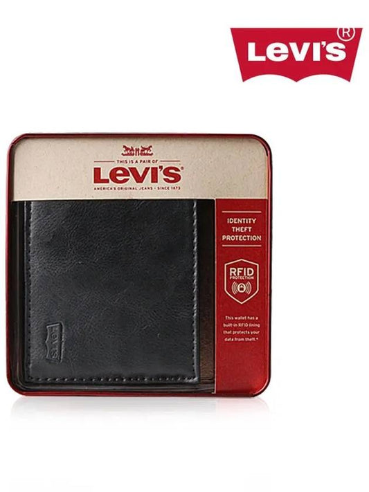 ID Pocket Pass Case Halfwallet Black - LEVI'S - BALAAN.