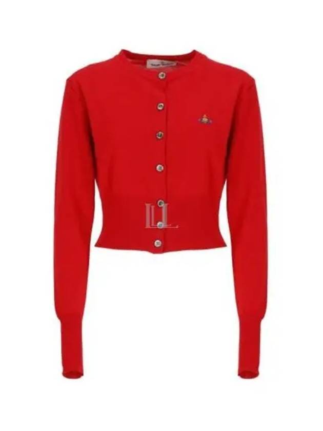 Bea Cropped Cardigan Red - VIVIENNE WESTWOOD - BALAAN 2