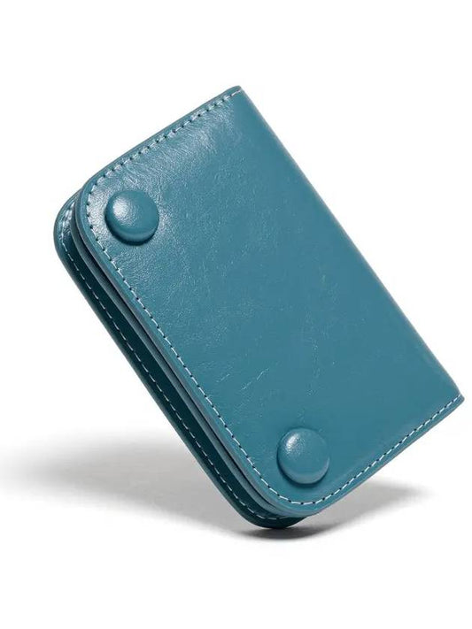 Compact Business Card Card Wallet Dusty Blue - LE MASQUE - BALAAN 2