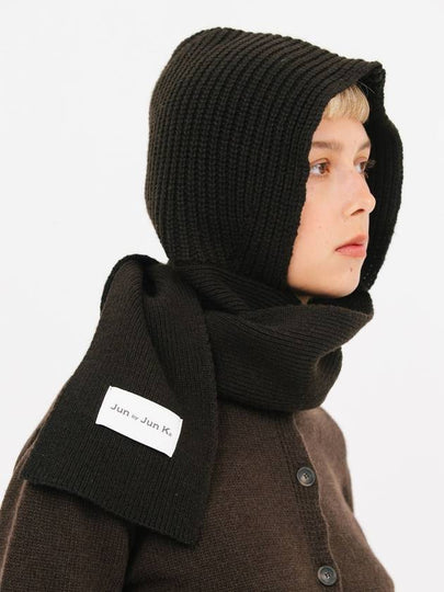 Wool Muffle Balaclava Dark Choco - JUN BY JUN K - BALAAN 2