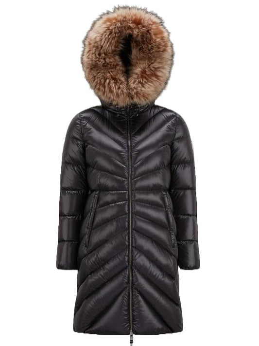 Women's Chandre Long Down Padding Black - MONCLER - BALAAN 1