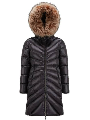 Women's Chandre Long Down Padded Black - MONCLER - BALAAN 1