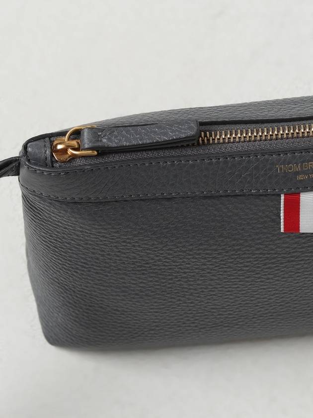 Beauty Pouch Bag Grey - THOM BROWNE - BALAAN 4