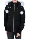 Original Debbie Bomber Jacket White Shearling Black - MOOSE KNUCKLES - BALAAN 3