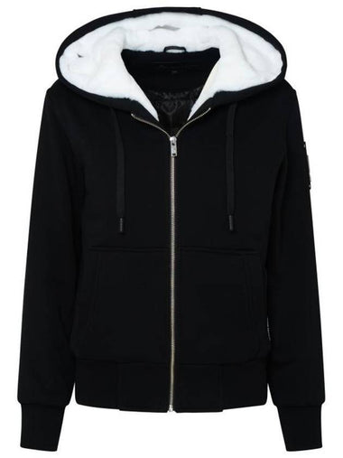 Classic Bunny 2 Zip Up Hoodie White Lining Black - MOOSE KNUCKLES - BALAAN 1