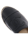 CC logo lambskin espadrilles black - CHANEL - BALAAN 7