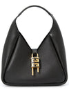 G Hobo Soft Leather Shoulder Bag Black - GIVENCHY - BALAAN 2