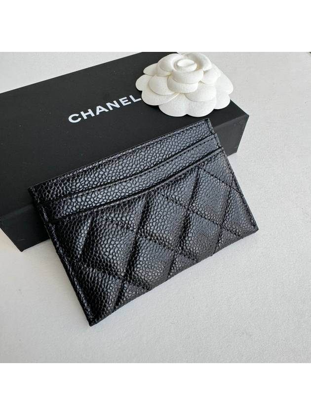 Classic card slot caviar black gold AP0213 - CHANEL - BALAAN 3