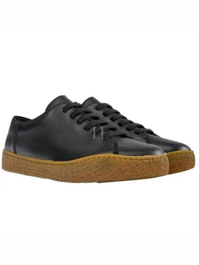 Men's Peu Terreno Leather Low Top Sneakers Black - CAMPER - BALAAN 2