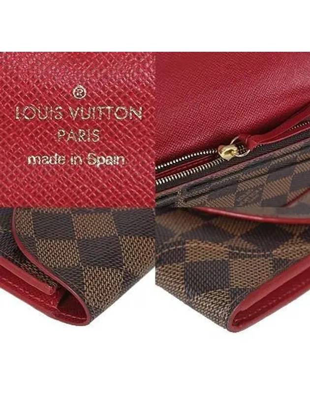 N61227 Damier Eben Canvas Kai Sa Wallet Long - LOUIS VUITTON - BALAAN 5