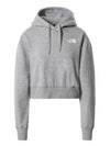 Women's Classic Pullover Cropped Cotton Hoodie Grey - THE NORTH FACE - BALAAN 1