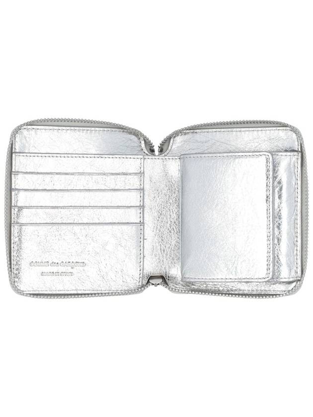 Comme Des Garçons Metallic Zip Around Wallet - COMME DES GARCONS - BALAAN 3