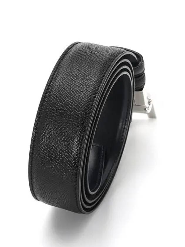 B Buckle 35MM Leather Belt Black - BALLY - BALAAN 3