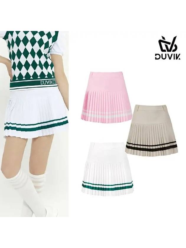 color matching point hem pleated culottes DD2WCU403PK - DUVIK - BALAAN 2