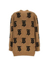 Monogram Motif Jacquard Wool Cardigan Camel - BURBERRY - BALAAN 3