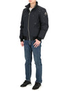 Men's Ballistic Bomber Jacket Black Fox Fur Navy - MOOSE KNUCKLES - BALAAN 6