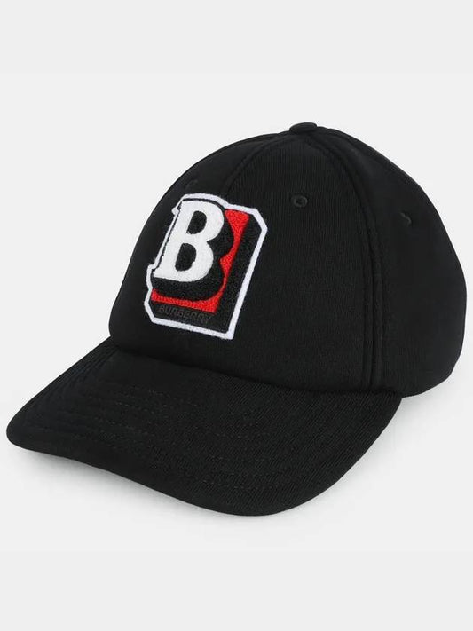 TB Logo Patch Ball Cap Black - BURBERRY - BALAAN.