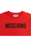 Kids short sleeved t shirt HQM03T LBA10 50109 Adults can wear - MOSCHINO - BALAAN 3