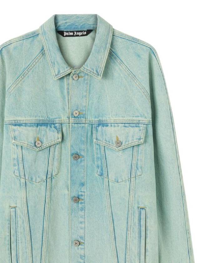 Overdyed Denim Jacket PMYE038S24DEN0015103 - PALM ANGELS - BALAAN 3