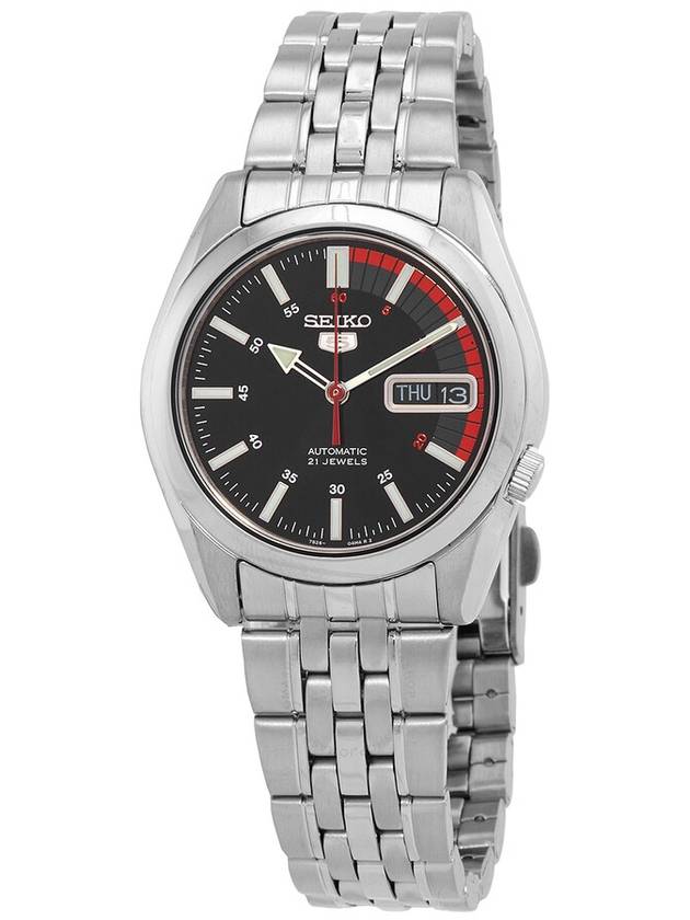 Seiko Series 5 Automatic Black Dial Unisex Watch SNK375K - SEIKO - BALAAN 1