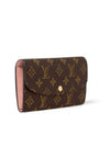 Emilie Monogram Long Wallet Rose Ballerine - LOUIS VUITTON - BALAAN 3