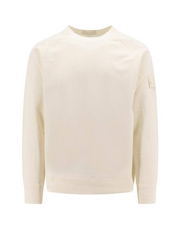 Compass Badge Sweatshirt White - STONE ISLAND - BALAAN 1