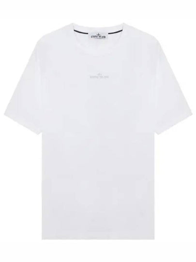 Small Logo Print Short Sleeve T-Shirt White - STONE ISLAND - BALAAN 2