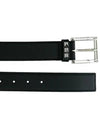 Men's Rockstud Leather Belt Black - VALENTINO - BALAAN 3