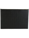 Medium Document Holder Clutch Bag Black - THOM BROWNE - BALAAN 5