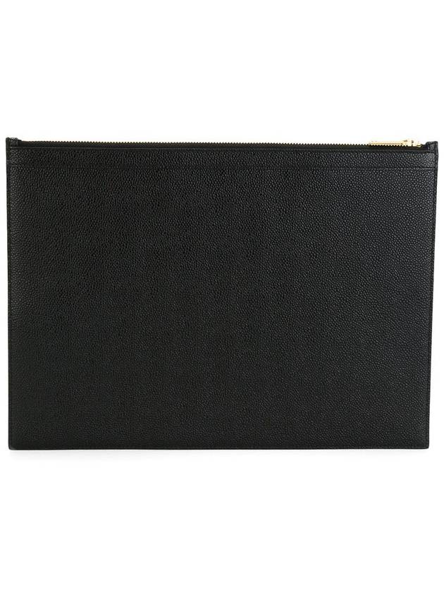 Medium Document Holder Clutch Bag Black - THOM BROWNE - BALAAN 5