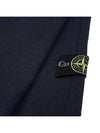 Cotton Crew Neck Sweatshirt Navy - STONE ISLAND - BALAAN 5