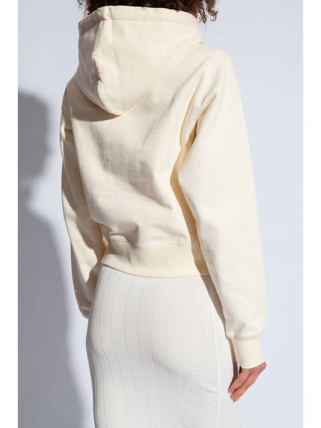 Le Sweatshirt Gros Grain Cotton Hoodie Light Beige - JACQUEMUS - BALAAN 5