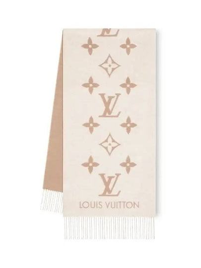 Reykjavik Monogram Cashmere Scarf Light Beige - LOUIS VUITTON - BALAAN 2