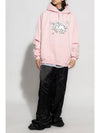 Overfit Unicorn Print Hoodie Pink - VETEMENTS - BALAAN 11