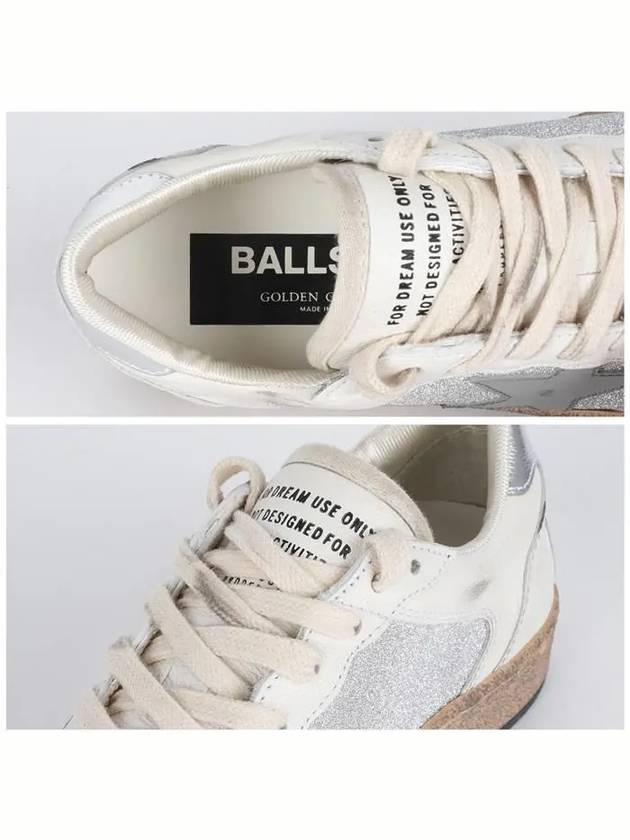 Ball Star Low Top Sneakers White Silver - GOLDEN GOOSE - BALAAN 5