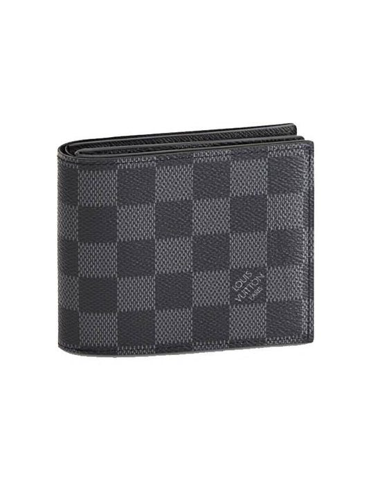 Amerigo 2-fold bifold wallet gray - LOUIS VUITTON - BALAAN.