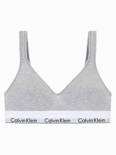 Scoop Back Lightly Lined Bralette Grey - CALVIN KLEIN - BALAAN 2